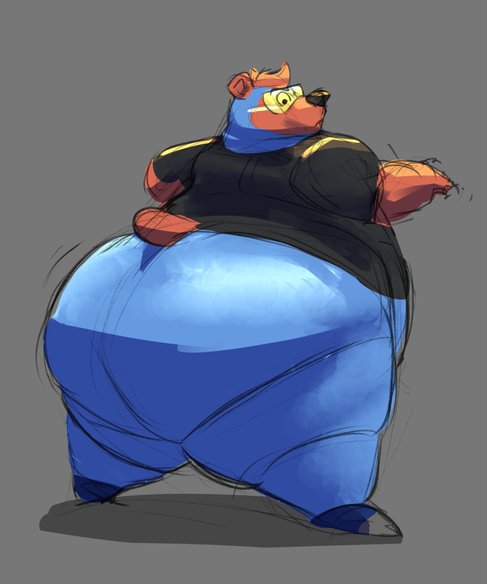 "Big Buns (Rear View)" by Butterflux