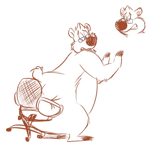 "Bearly Fits" by Kitsunezero