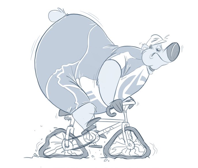 "Bike to Work Bear" by Nick Wolf